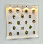 Displaying the big mini museum on a wall.