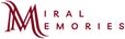 Logo of Miral Memories with stylized letter 'M' in red on a white background