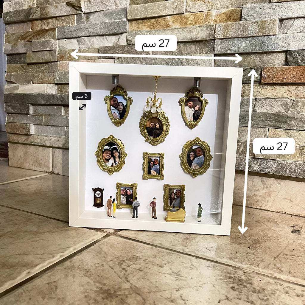 Displaying the dimensions of the mini museum of us the medium size