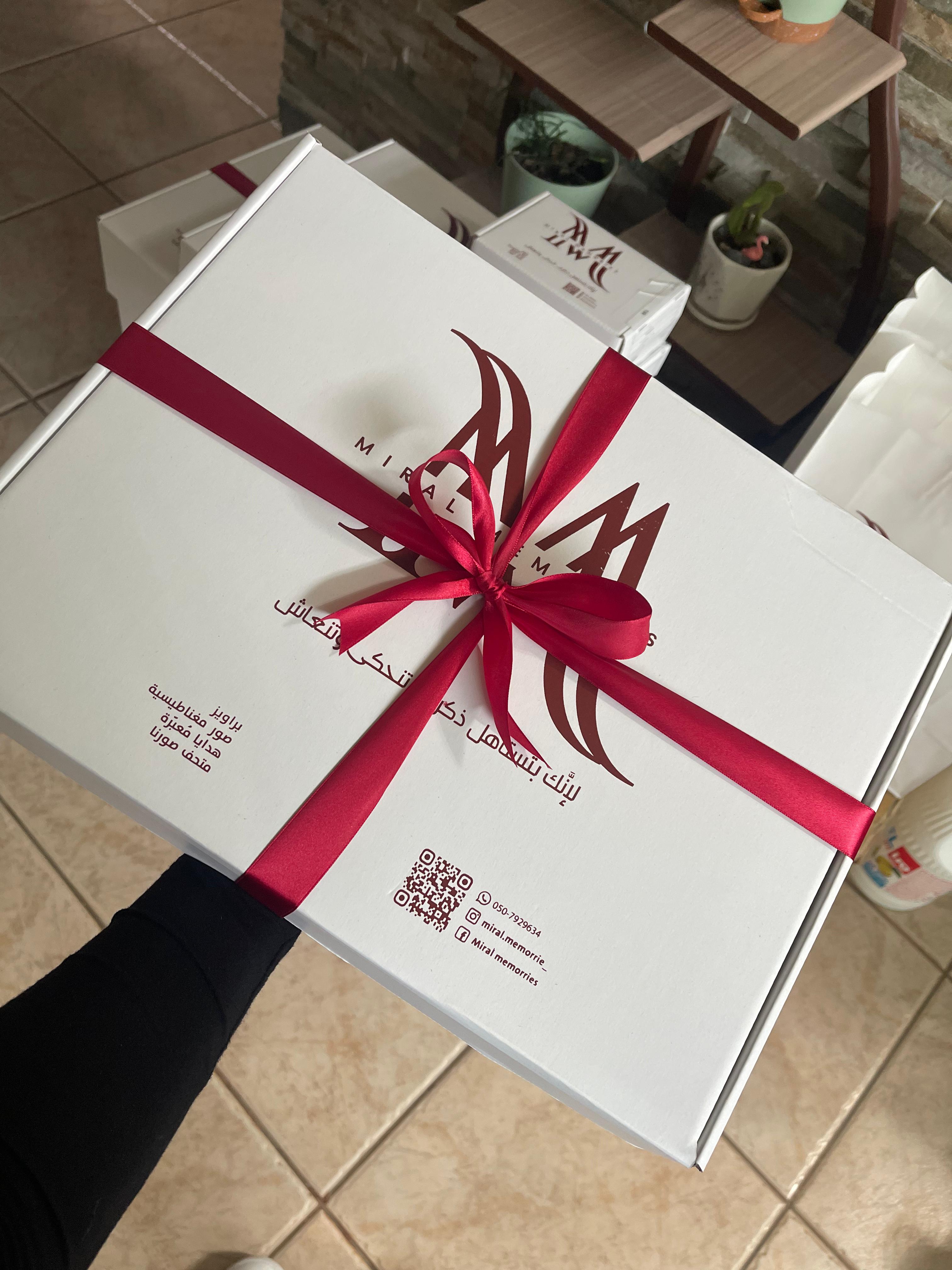 Package with ribbon